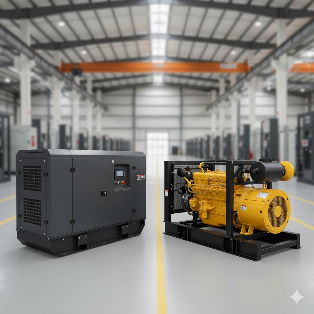 مقایسه موتور برق کانوپی‌دار (سایلنت) و بدون کانوپی