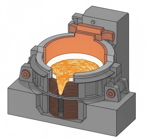 عملکرد کوره القایی صنعتی 