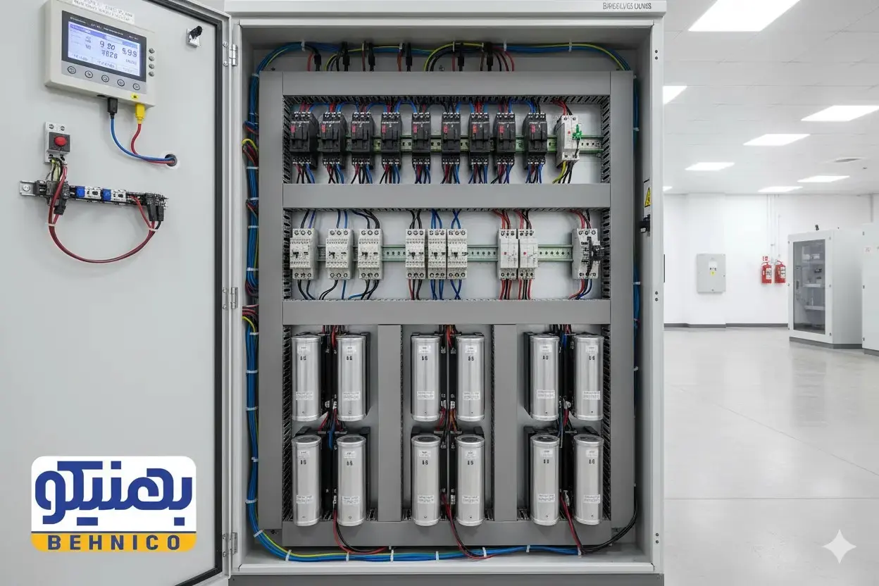 اجزای تابلو بانک خازنی: معرفی کامل، وظایف و اهمیت هر قطعه در بهینه‌ سازی ضریب قدرت