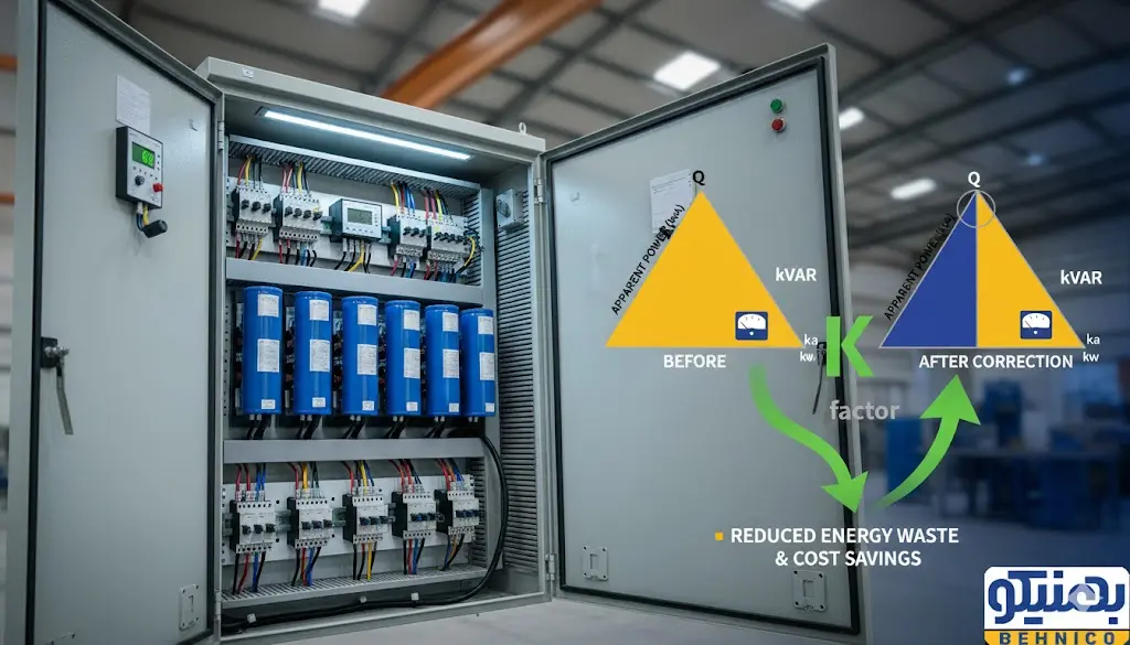 راز ضریب K در محاسبه خازن: راهنمای کامل جدول ضریب K برای ارتقای ضریب توان