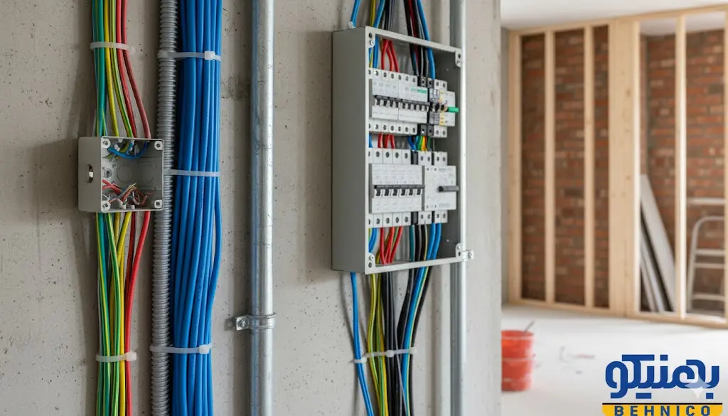 سیم کشی برق: راهنمای جامع انواع سیم کشی و کدهای رنگی استاندارد