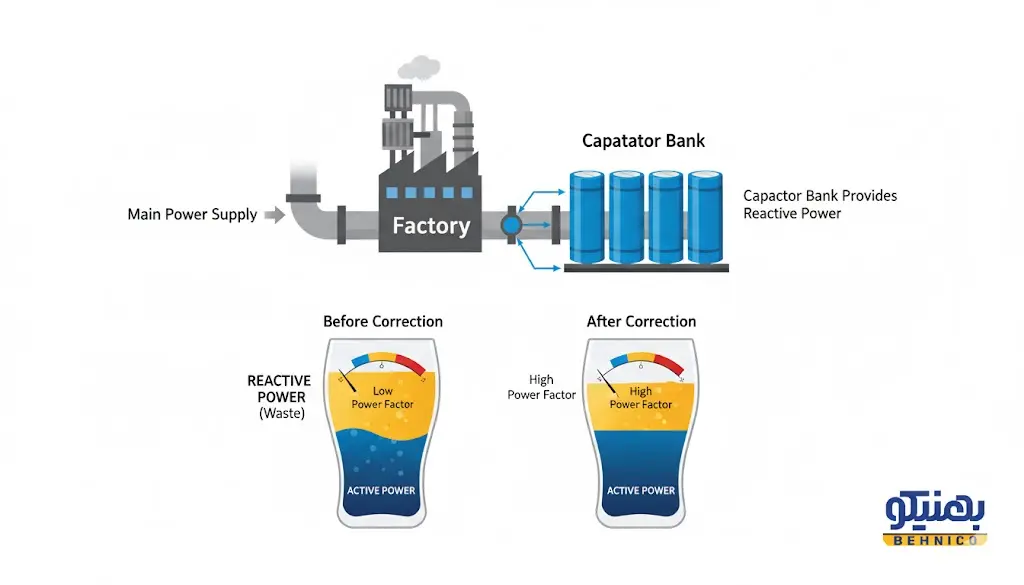 جریان برق و خازن