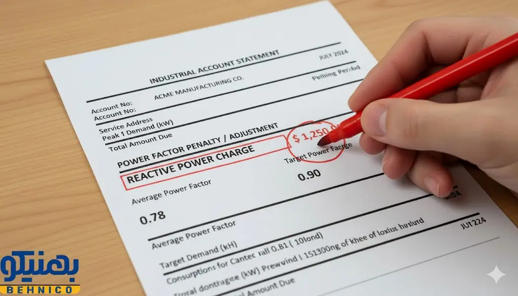 قبض برق جریمه شده