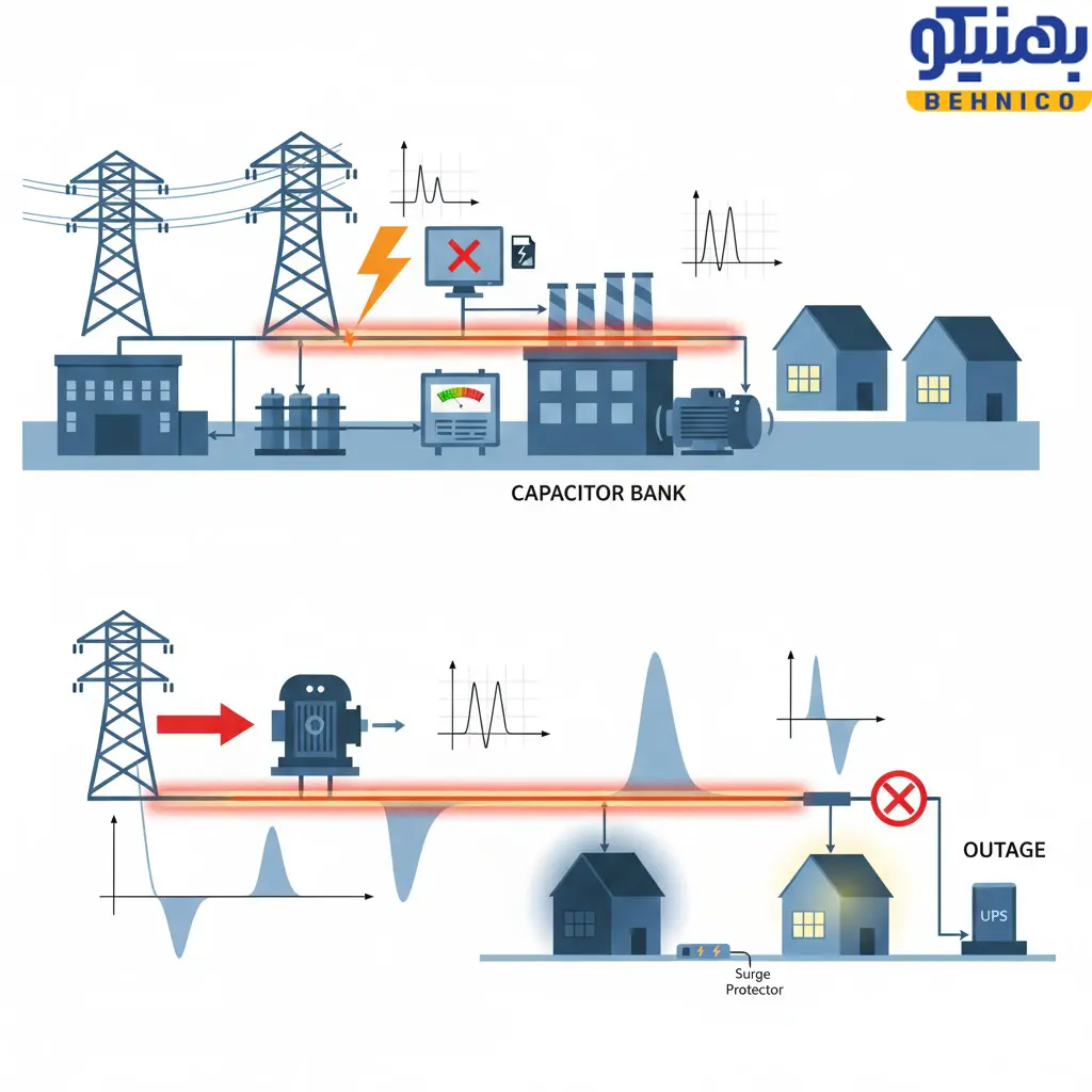 علل کمبود ولتاژ و قطعی برق و پیامدها و راهکارهای صنعتی