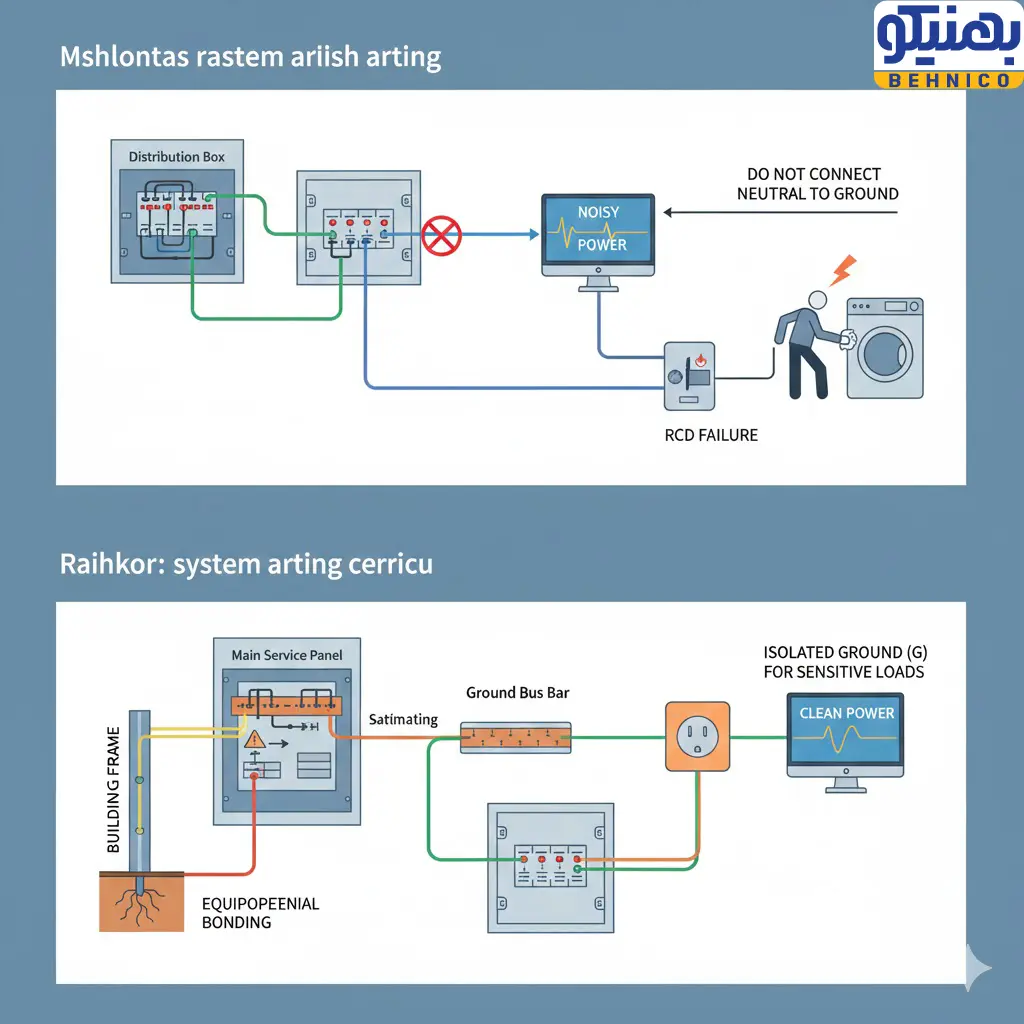 راه حل مشکلات سیم ارت