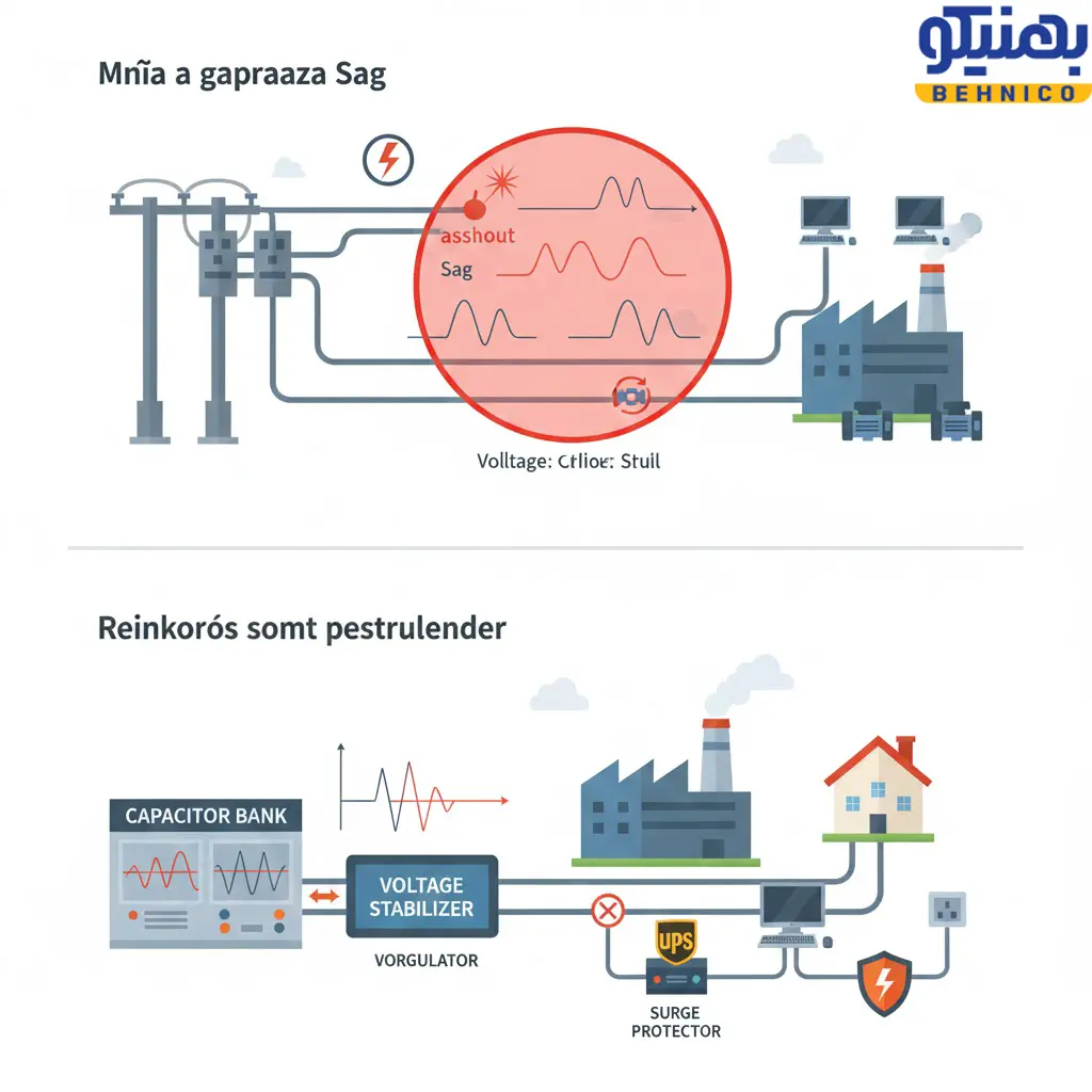 کمبود ولتاژ و قطعی برق