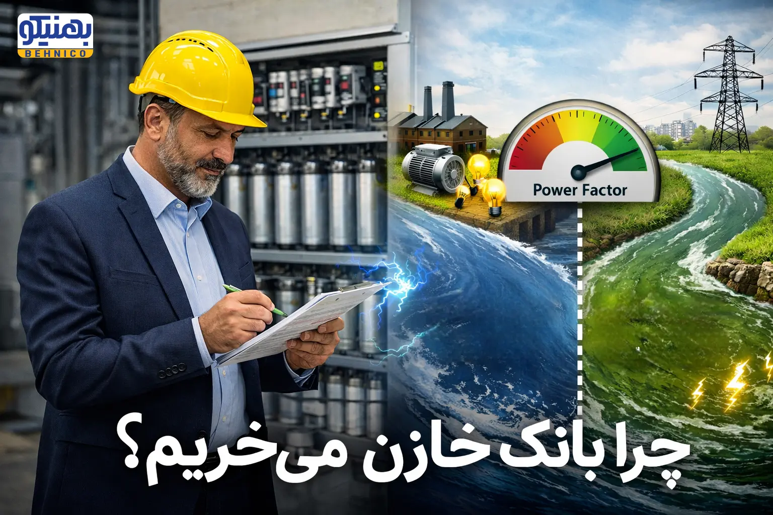 چرا بانک خازن می خریم؟ راهنمای جامع کاهش هزینه برق و بهبود ضریب توان