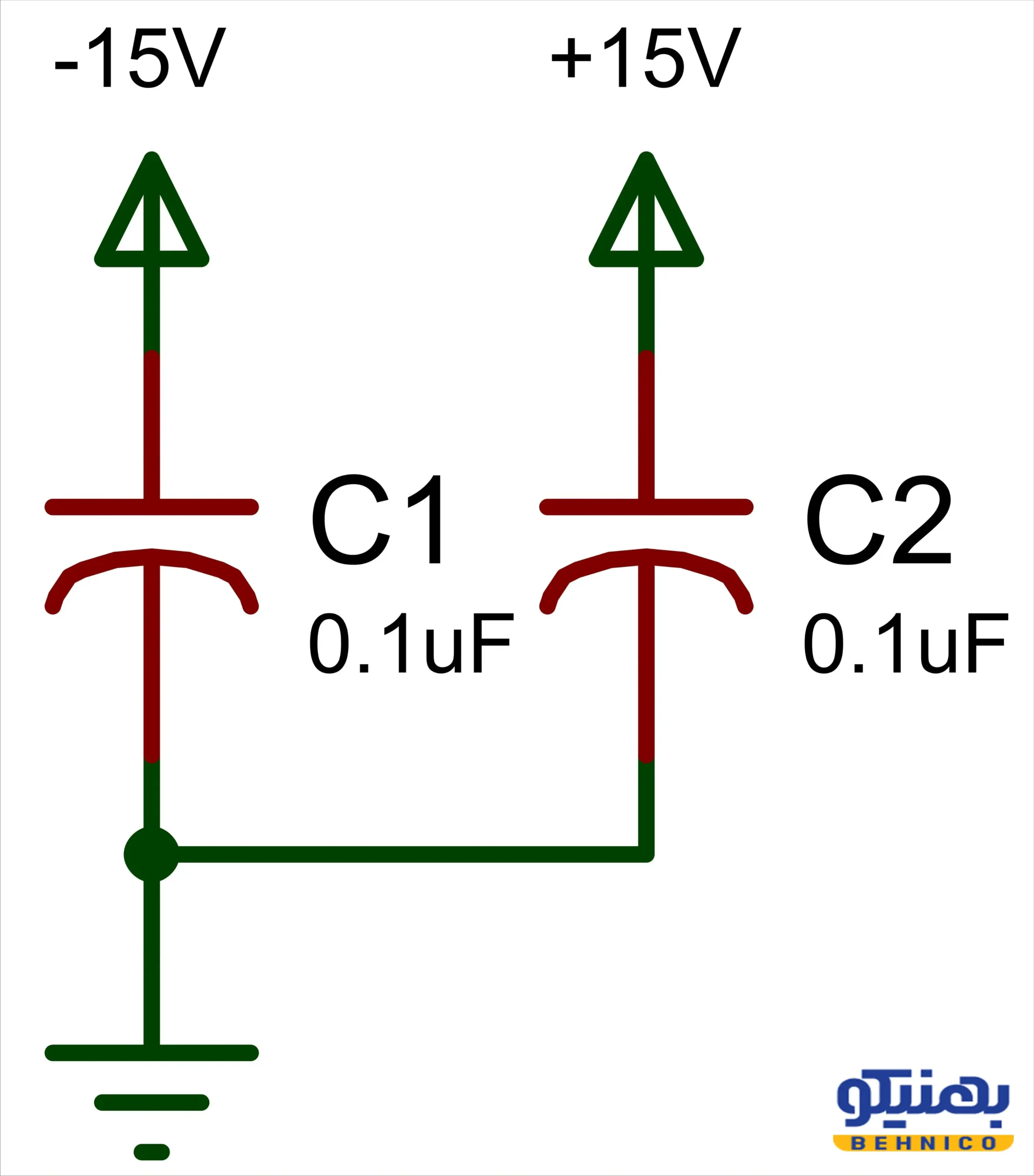 مقایسه فرمول محاسبات ظرفیت و ولتاژ در خازن های سری و موازی