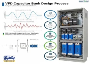 طراحی بانک خازنی برای کارخانههای دارای اینورتر و VFD: راهنمای جامع جلوگیری از آسیب و بهینه سازی