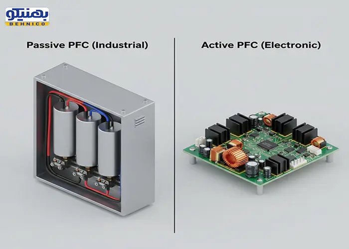 مقایسه اصلاح ضریب قدرت با خازن یا Active PFC