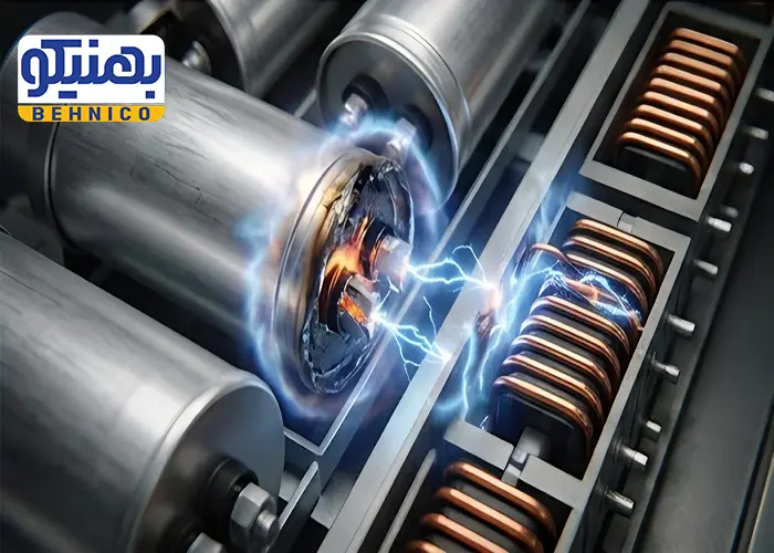 تنش ولتاژ روی خازن