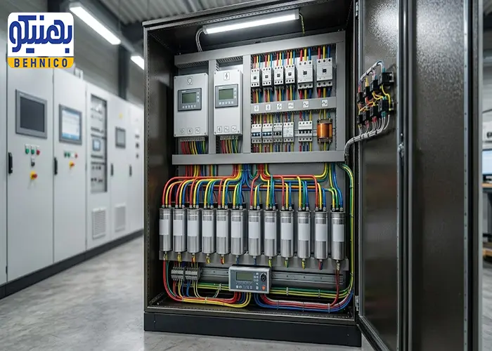 بانک خازنی نصب شده در کارخانه