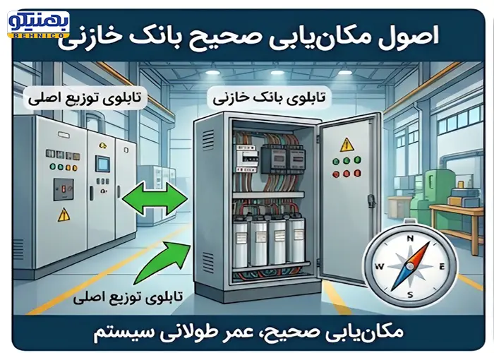 بانک خازنی را کجا نصب کنیم؟ اصول مکان‌ یابی صحیح