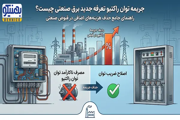 جریمه توان راکتیو تعرفه جدید برق صنعتی چیست؟