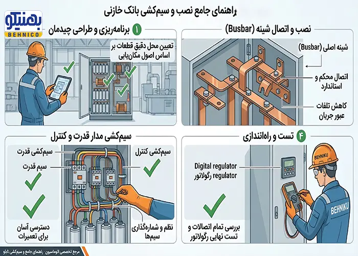 نصب و سیم کشی بانک خازنی
